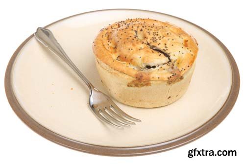 Meat Pie Isolated - 6xJPGs