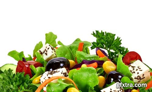 Mediterranean Salad Isolated - 6xJPGs