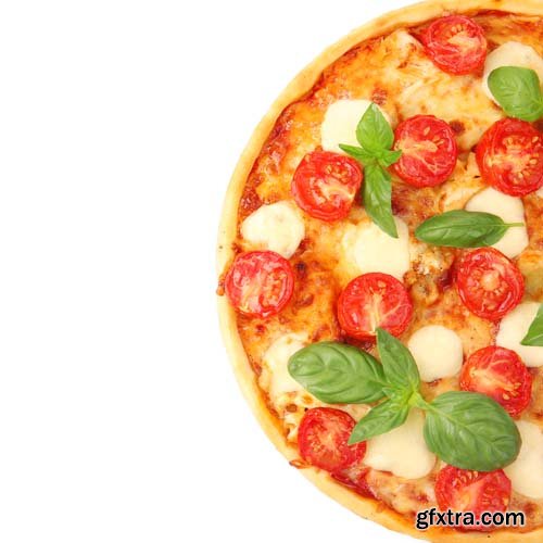 Pizza Margherita Isolated - 11xJPGs