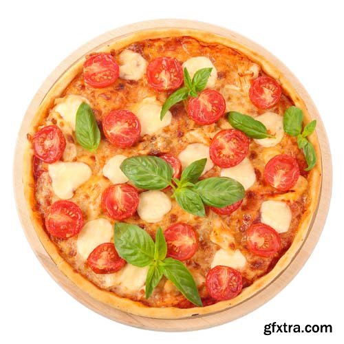 Pizza Margherita Isolated - 11xJPGs