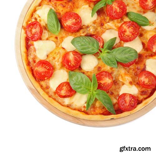 Pizza Margherita Isolated - 11xJPGs