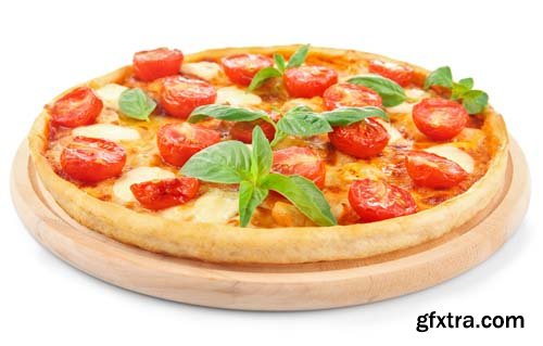 Pizza Margherita Isolated - 11xJPGs