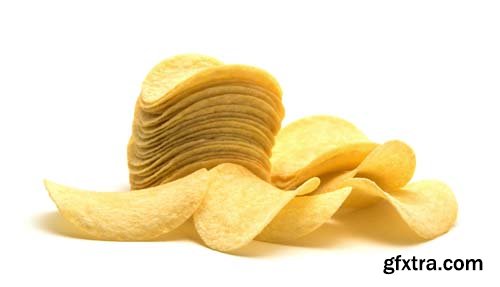 Potato Chips Isolated - 10xJPGs