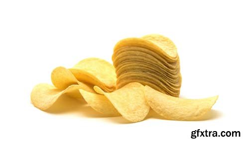 Potato Chips Isolated - 10xJPGs