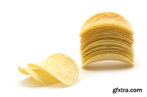 Potato Chips Isolated - 10xJPGs