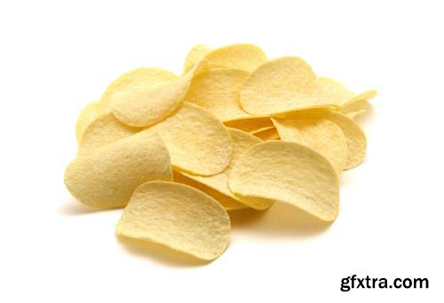 Potato Chips Isolated - 10xJPGs