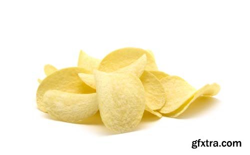 Potato Chips Isolated - 10xJPGs