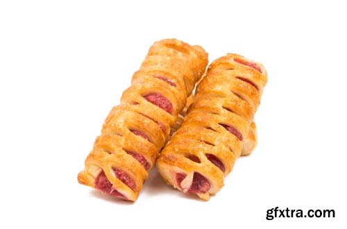 Puff Pastry With Jam Isolated - 13xJPGs