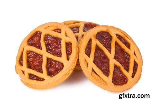 Short Pies With Jam Isolated - 8xJPGs