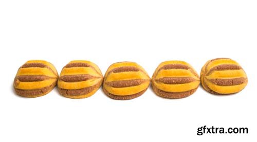 Striped Cookies Isolated - 11xJPGs