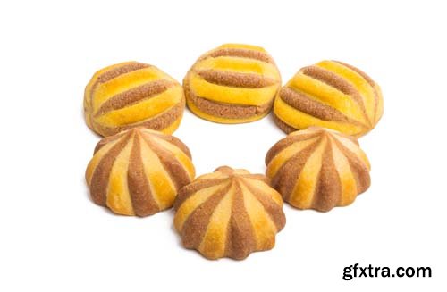 Striped Cookies Isolated - 11xJPGs