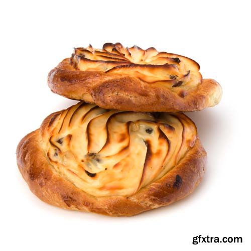 Sweet Cream Bun Isolated - 7xJPGs