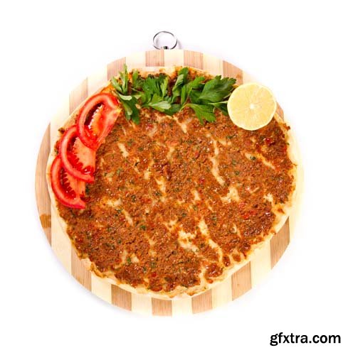 Turkish Pizza Lahmacun Isolated - 15xJPGs