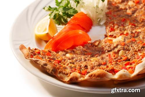 Turkish Pizza Lahmacun Isolated - 15xJPGs