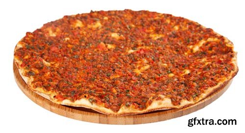 Turkish Pizza Lahmacun Isolated - 15xJPGs