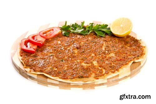 Turkish Pizza Lahmacun Isolated - 15xJPGs