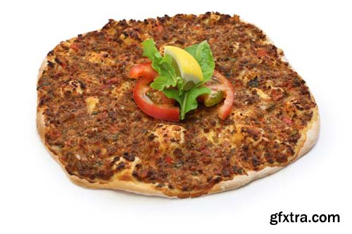 Turkish Pizza Lahmacun Isolated - 15xJPGs