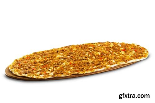 Turkish Pizza Lahmacun Isolated - 15xJPGs