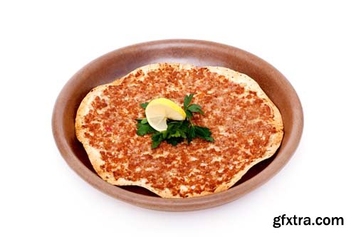 Turkish Pizza Lahmacun Isolated - 15xJPGs