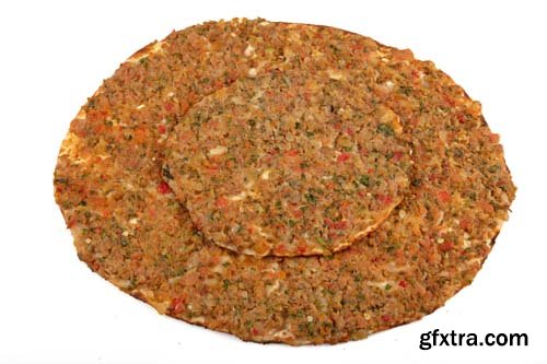 Turkish Pizza Lahmacun Isolated - 15xJPGs