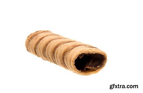 Wafer Rolls With Chocolate-1 Isolated - 11xJPGs