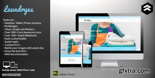 ThemeForest - Laundryes - Laundry Business Muse Template (Update: 10 June 15) - 11510459