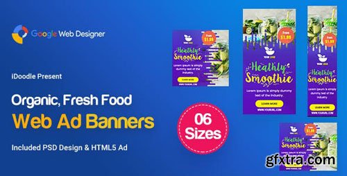 CodeCanyon - C49 - Organic, Fresh Food Banners GWD & PSD - 23894947