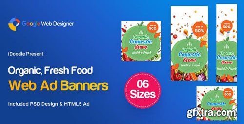 CodeCanyon - C45 - Organic, Fresh Food Banners GWD & PSD - 23878942