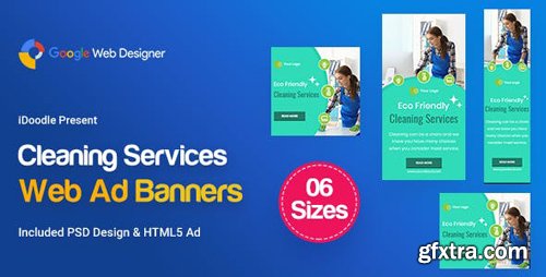 CodeCanyon - C42 - Cleaning Services Banners GWD & PSD - 23878884