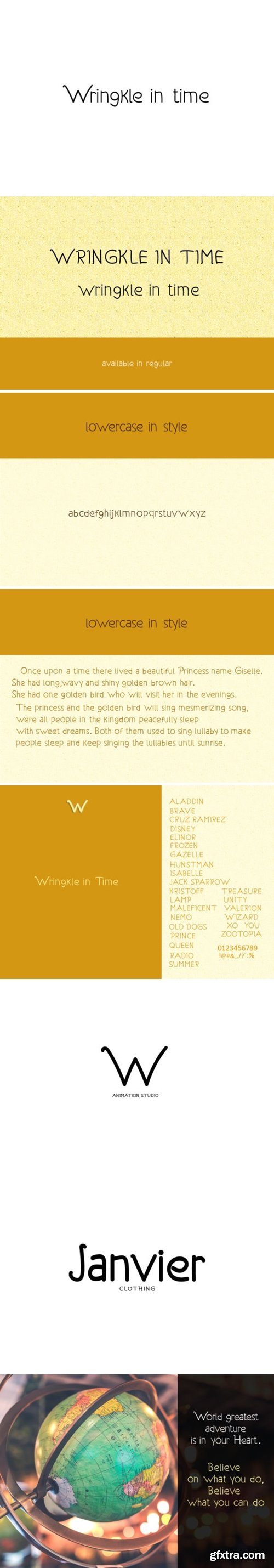 Wringkle in Time Font