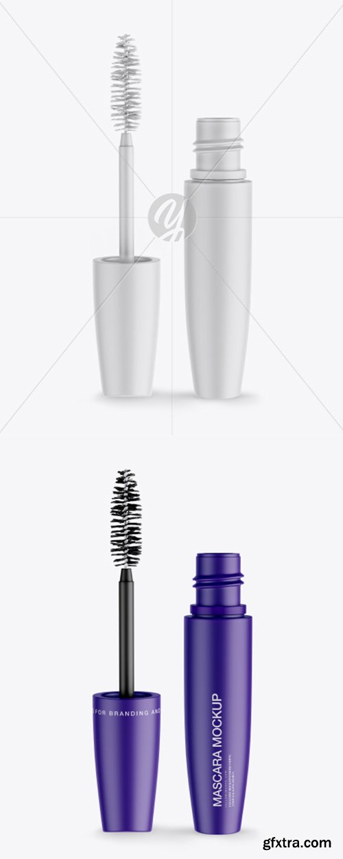 Opened Matte Mascara Tube Mockup 43418