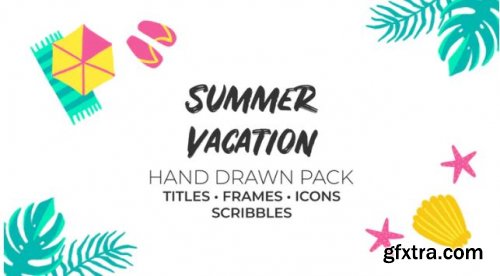 Summer Vacation Hand Drawn Pack 224696