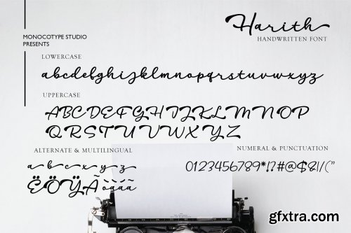 CreativeMarket - Harith Script Font 3751924