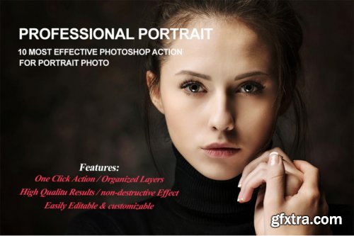 Professional Portrait Photoshop Action