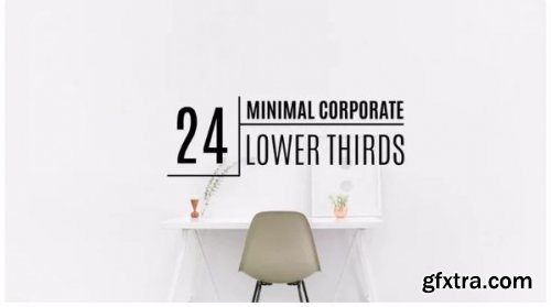 24 Minimal Corporate Lower Thirds - After Effects 218539