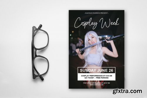 Cosplay flyer template