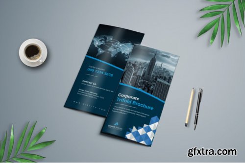 Corporate Trifold Brochure template