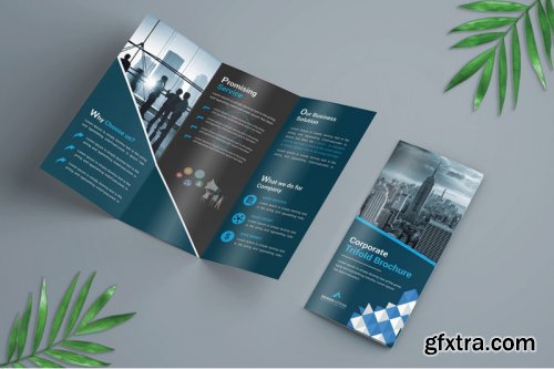 Corporate Trifold Brochure template