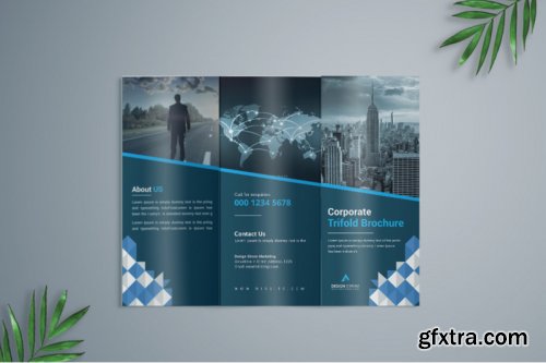 Corporate Trifold Brochure template