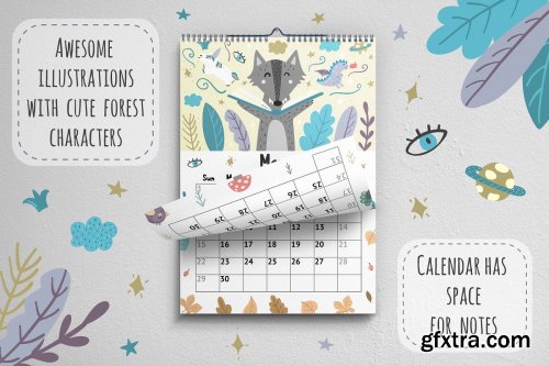 2020 Forest Calendar Template 3771669