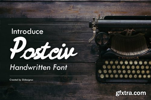 CreativeMarket - Postciv Script Font 3790344  OTF