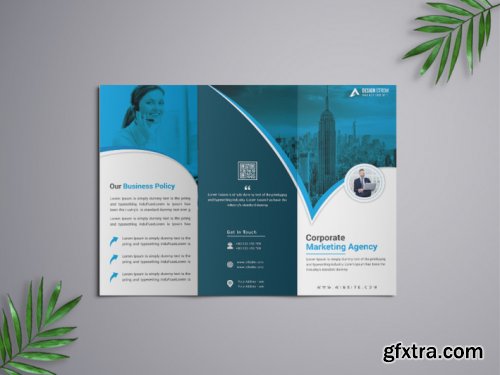 Corporate Trifold Brochure template