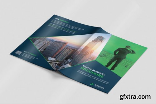 Corporate Bi Fold Brochure template