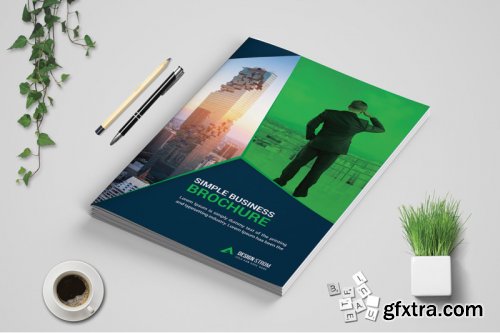 Corporate Bi Fold Brochure template