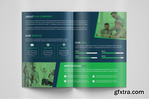 Corporate Bi Fold Brochure template