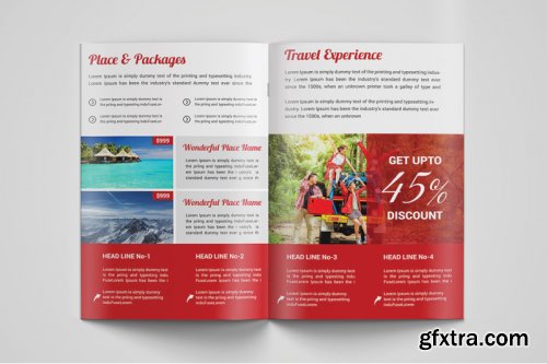 Travel Bi Fold Brochure template