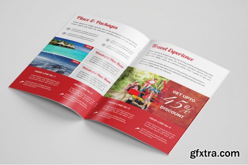 Travel Bi Fold Brochure template