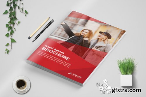 Travel Bi Fold Brochure template