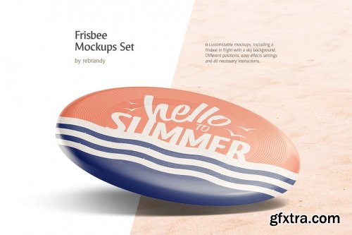 CreativeMarket - Frisbee Mockups Set 3776003