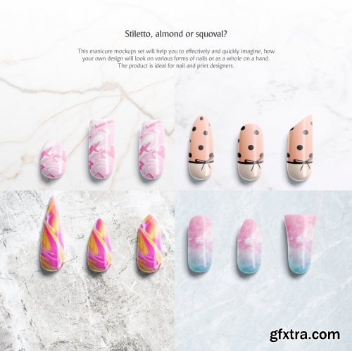 CreativeMarket - Manicure Mockups Set 3763024